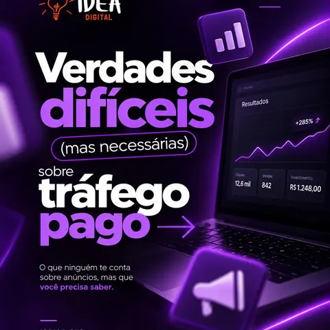 Tráfego pago não é sobre 𝗴𝗮𝘀𝘁𝗮𝗿 𝗺𝗮𝗶𝘀. É sobre 𝐢𝐧𝐯𝐞𝐬𝐭𝐢𝐫 𝐦𝐞𝐥𝐡𝐨𝐫. 💡📈 Não existe fórmula mágica…
