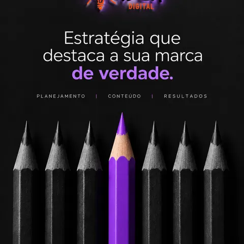 Não basta aparecer. Sua marca precisa se destacar e ser lembrada. 💜🚀 Na Idea Digital, unimos estratégia, criativida…