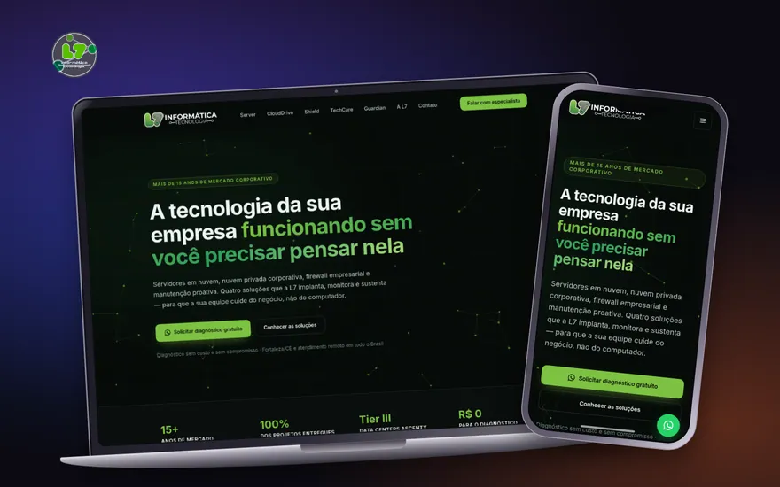 Site da L7 Informática